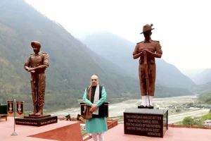 In Arunachal, Amit Shah visits 1962 war memorial in never-again message to China