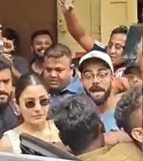 Video: Virat & Anushka get mobbed by rowdy fans at Bengaluru restaurant