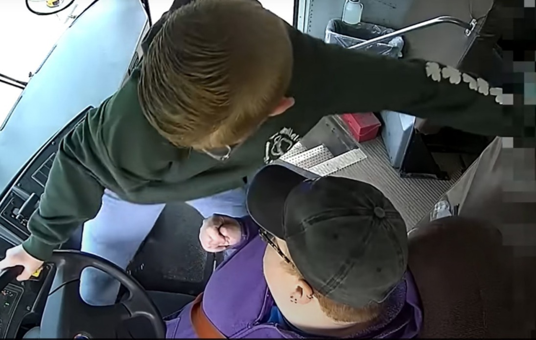 Video: Class 7 student saves school bus from accident as driver suddenly falls unconscious