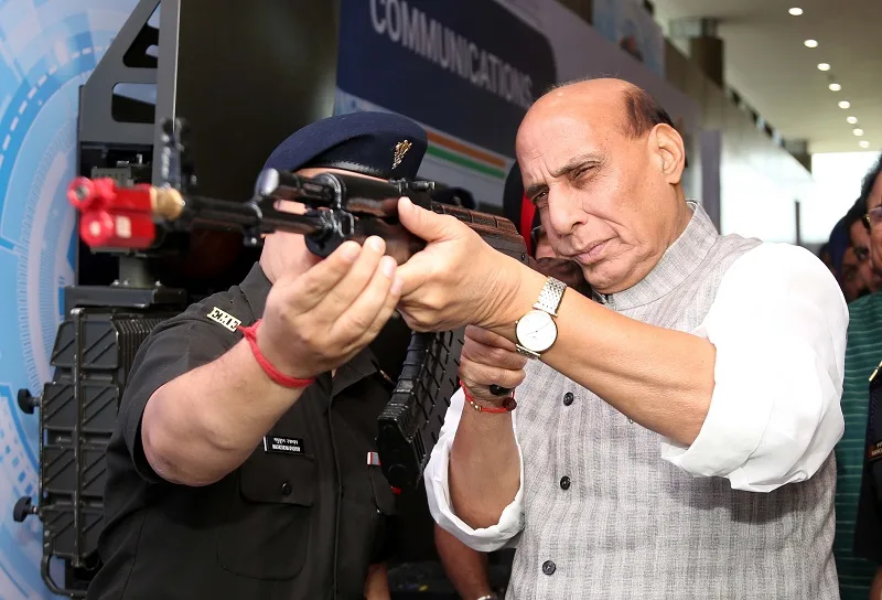 Military self-reliance vital for India to counter double threat on borders, says Rajnath