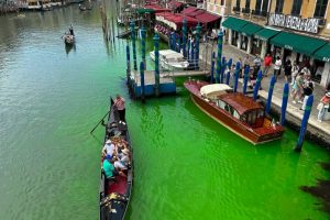 Venice shocked as water in world-famous Grand Canal turns green, probe ordered