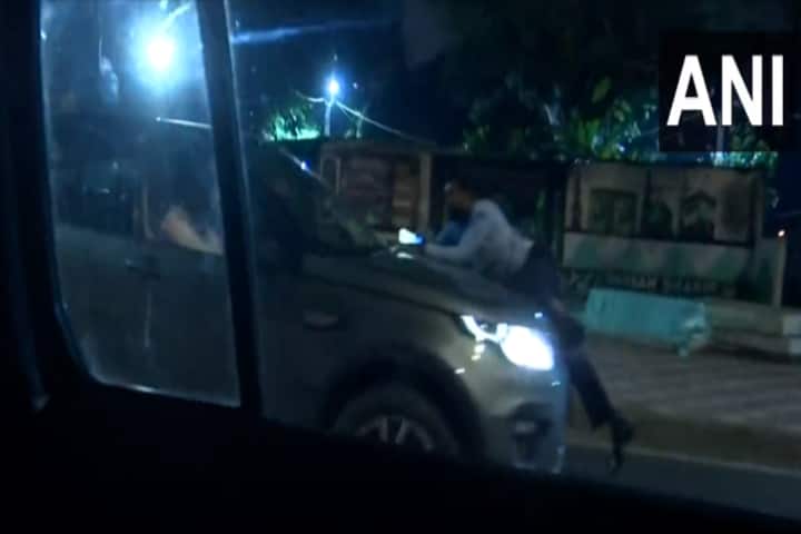 Video: Man dragged on bonnet of car for 3 km in Delhi road rage case  