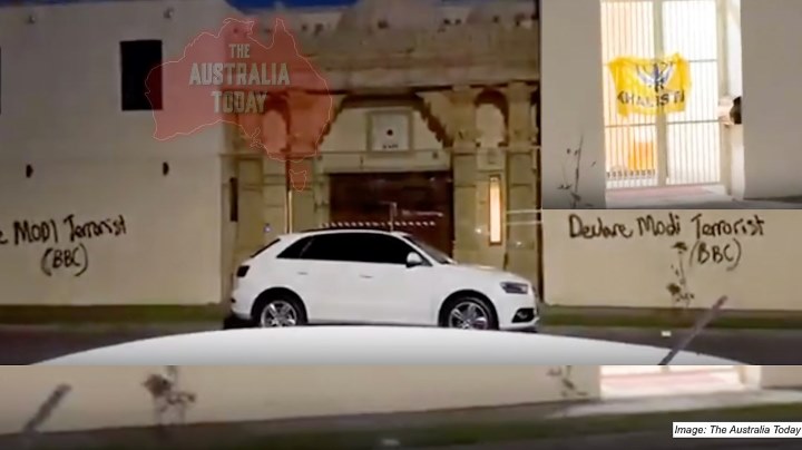 Khalistanis attack Hindu temple in Australia ahead of PM’s visit