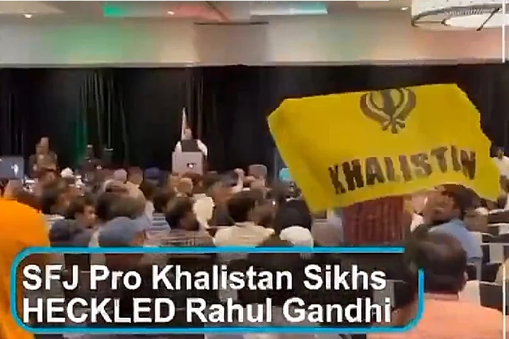 Khalistanis supporters heckle Rahul Gandhi’s US event
