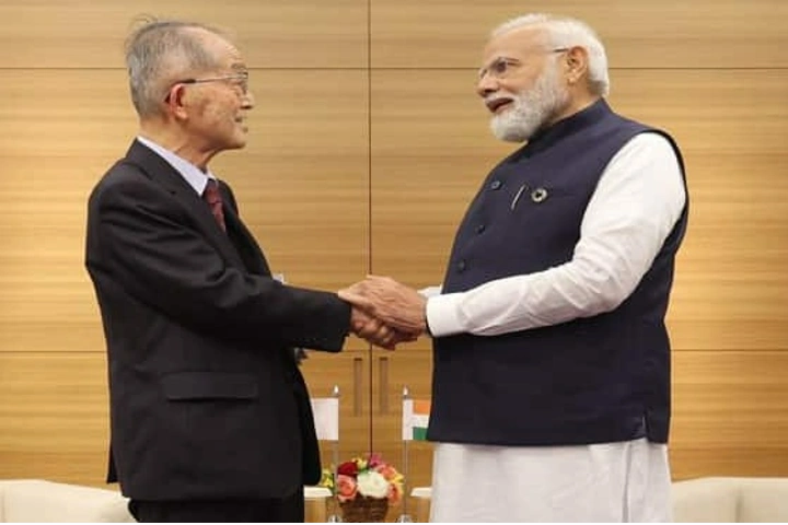 PM meets Japanese author and artist anchored in Indian culture