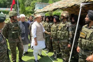 Rajnath, Army chief in Jammu amid spike in attacks by Pak-backed terror outfits
