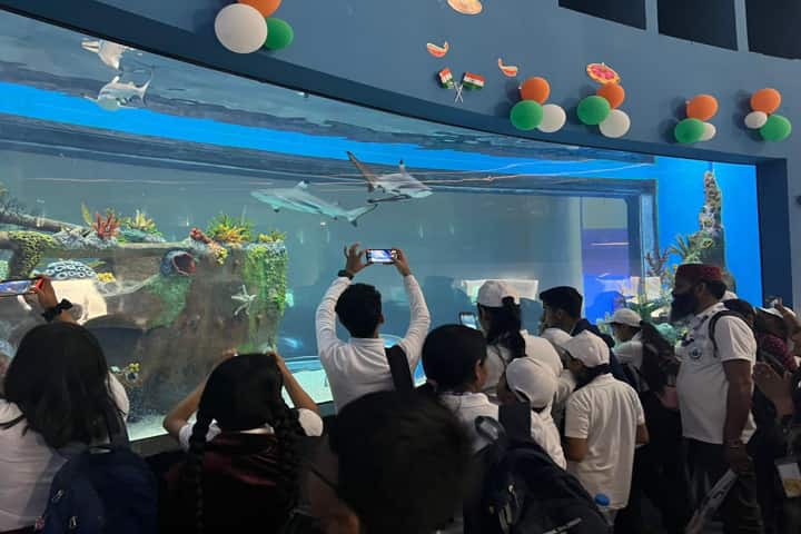 Ahmedabad’s Aquatic Gallery in Gujarat Science City draws crowds in droves