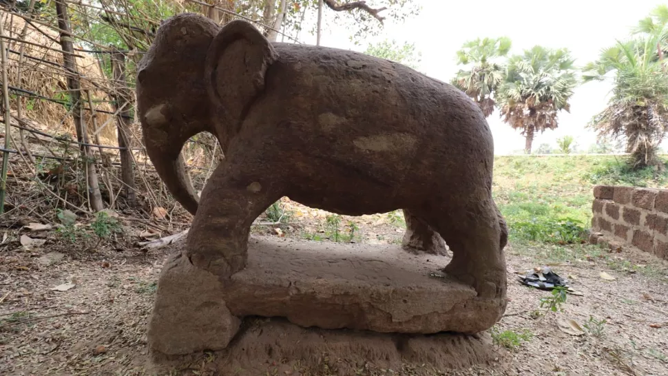 2,300-year-old elephant statue unearthed in Odisha’s Puri district