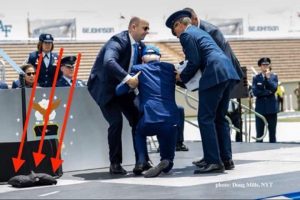 Video: Joe Biden trips and falls on stage at US Air Force Academy ceremony 