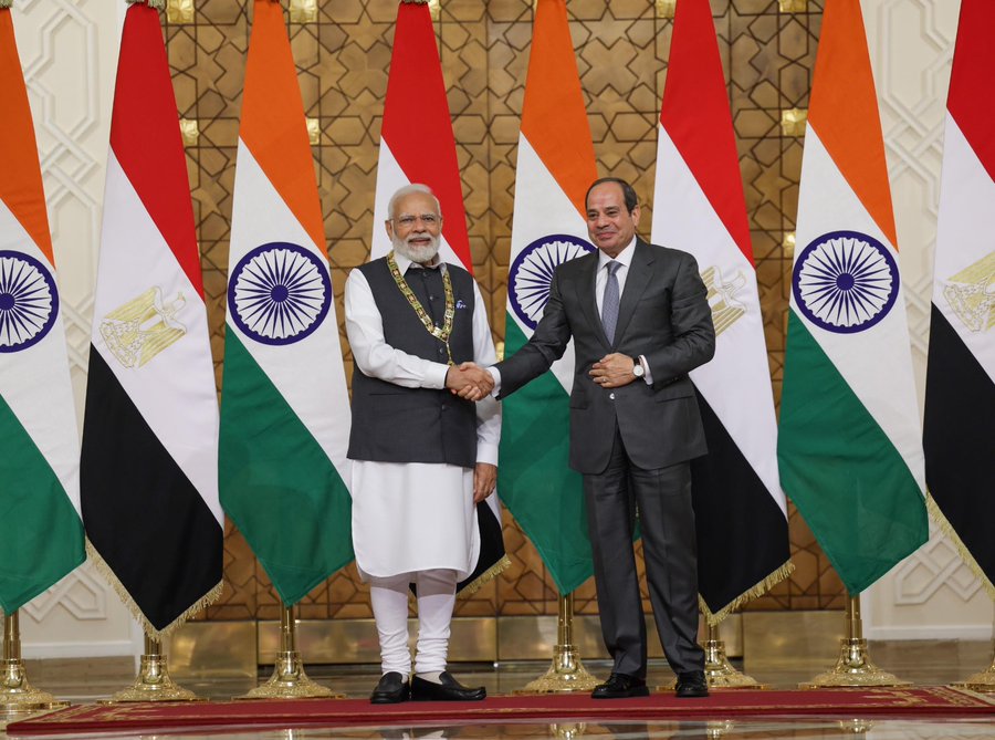 Watch: Egypt confers its highest honour ‘Order of the Nile’ award on Prime Minister Modi