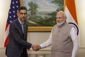 Google to invest $10 billion in India’s digitisation, says CEO Pichai after meeting PM Modi