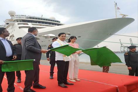 India’s first international tourist cruise ship launched from Chennai to Sri Lanka