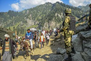 62-day Amarnath Yatra starts under multi-level security grid in Kashmir