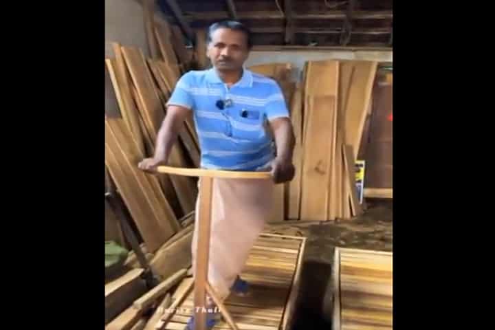 Watch: Kerala’s innovative carpenter crafts eco-friendly wooden treadmill
