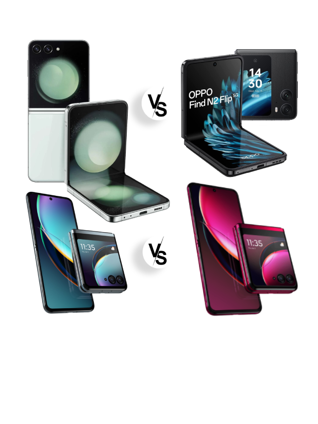 Samsung Galaxy Z Flip 5 vs Moto Razr 40 series vs Oppo Find N2 Flip: Comparison