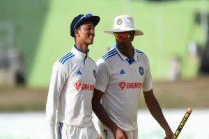 Jaiswal, Ashwin shine as India crush West Indies