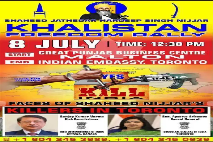 Desperate Khalistanis in Canada get personal, release posters bearing pictures of Indian diplomats