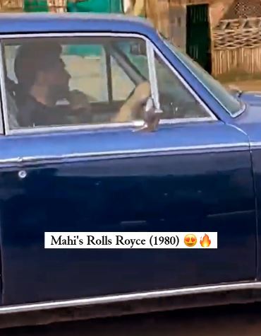 Watch: MS Dhoni cruising in a vintage Rolls-Royce on a Ranchi road