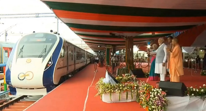 PM Modi flags off two new Vande Bharat Express trains