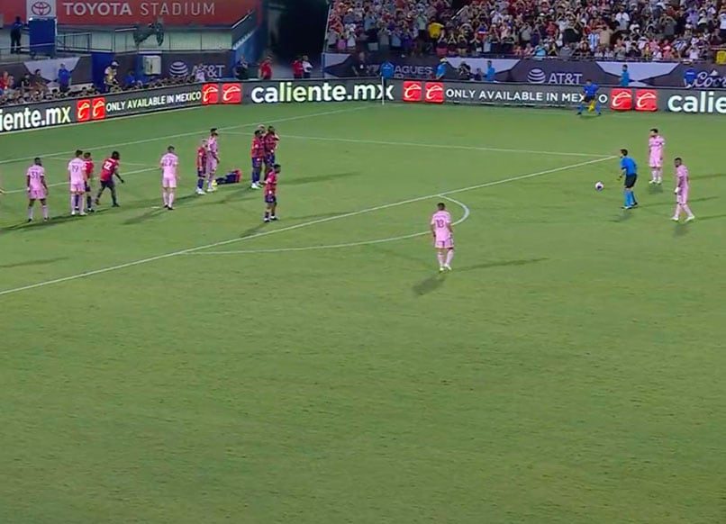 Watch: Messi curls a free-kick to score an amazing goal