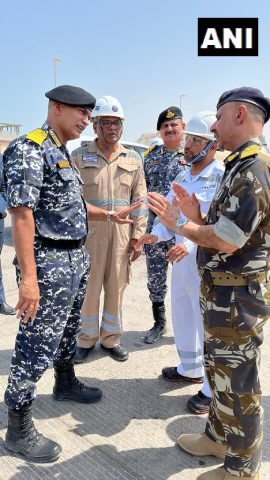 Navy Chief arrives in Duqm, India’s outpost in Oman to counter piracy in Indian Ocean