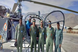 Indian Air Force chopper evacuates injured mountaineer from rocky terrain in Ladakh  