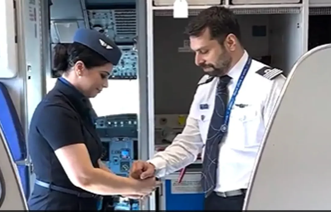 Watch: Raksha Bandhan touches the sky as IndiGo air hostess ties Rakhi on pilot brother