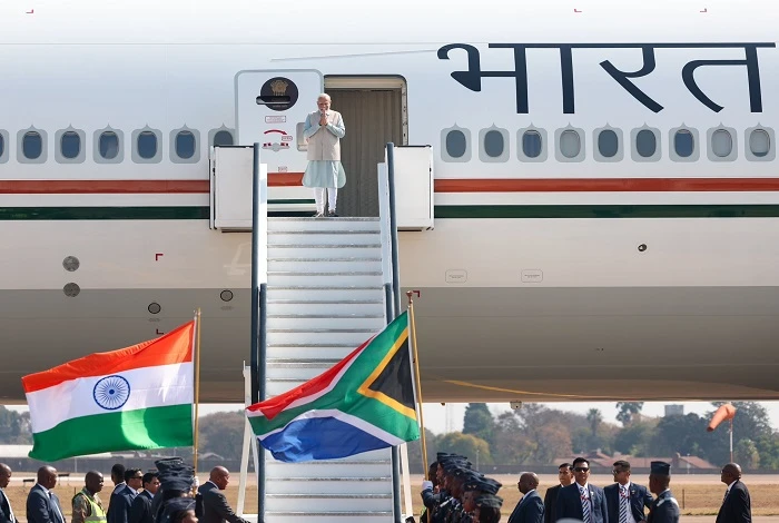 PM Modi arrives in Johannesburg for BRICS Summit