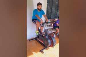 Watch: Rishabh Pant sweating it out in gym on road to recovery