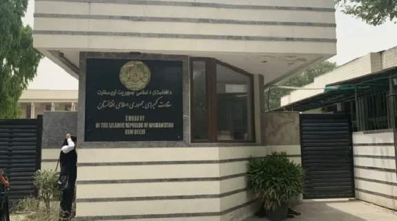 Afghan embassy in India suspends operations, staff left