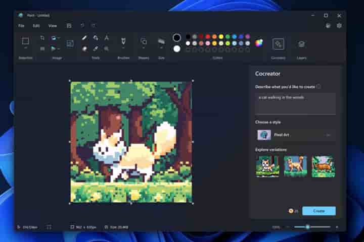 Microsoft’s ‘Paint Cocreator’ lets you create artwork by describing few words