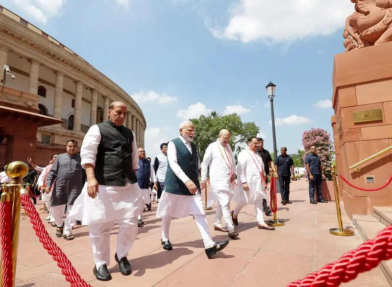 New Parliament building symbolises India’s sprint towards developed status, PM Modi tells assembled lawmakers
