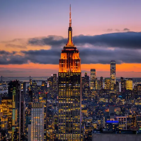Empire State Building lit up in orange hues as New York celebrates Diwali