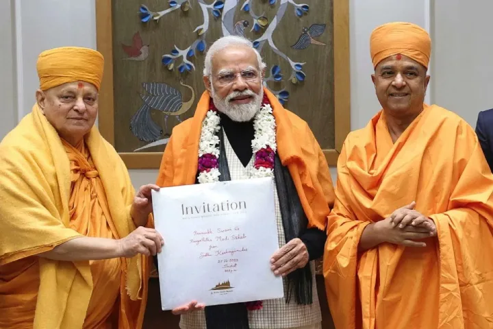 PM Modi accepts invitation to inaugurate BAPS Hindu Mandir in Abu Dhabi
