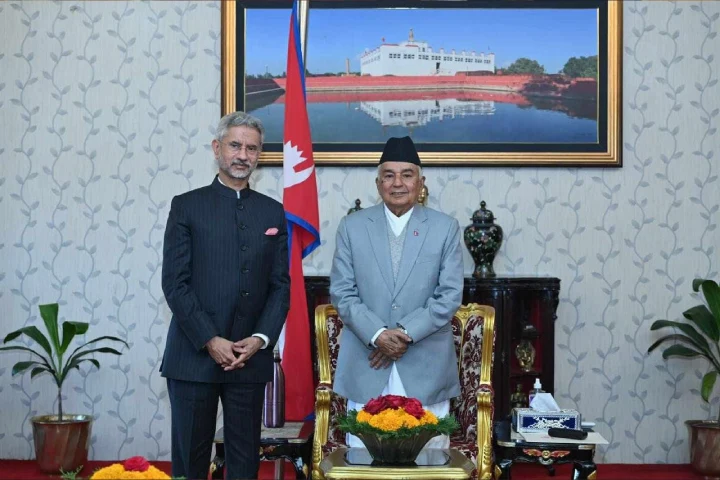 EAM S Jaishankar meets Nepal President Ram Chandra Paudel in Kathmandu