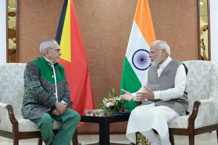 PM Modi meets Prez of Timor-Leste in Gandhinagar