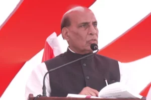 Defence Minister Rajnath Singh commissions INS Sandhayak in Visakhapatnam