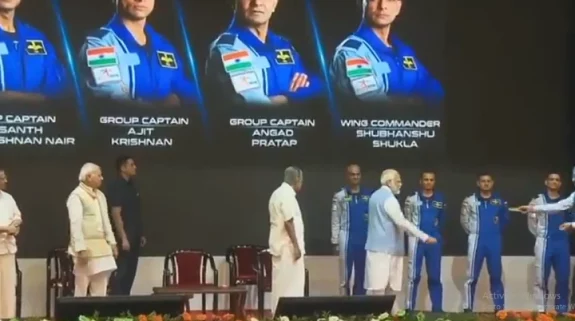 PM Modi announces names of four-member Gaganyaan team