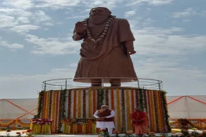 PM Modi unveils statue of Sant Ravidas, says his govt following the seer’s ideology