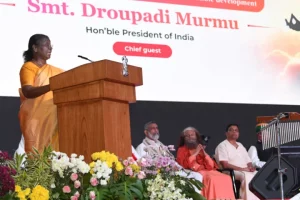 Hyderabad: President Murmu graces ‘Global Spirituality Mahotsav’ uniting diverse religious leaders