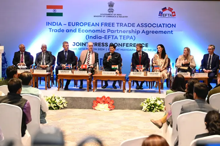 India signs economic pact with 4 European nations, $100 bn FDI expected to flow in