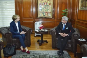 Jaishankar meets with Secy General of French Foreign Affairs Ministry Anne-Marie Descotes