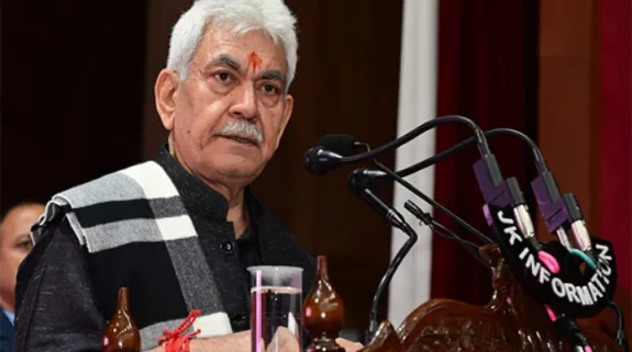 “Cowardly attack”: Lt Governor Manoj Sinha condemns killing of civilian in Kashmir