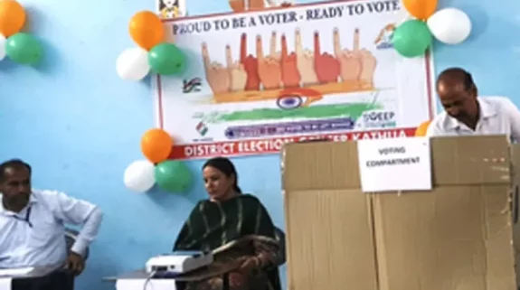 Model polling station inaugurated near Indo-Pak international border in J&K
