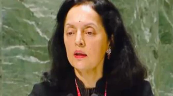 India at UN reiterates support for Two-State solution where Palestinian people can live freely